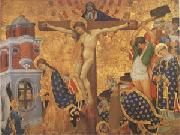 Henri Bellechose Christ on the Cross with the Martyrdom (mk05) painting